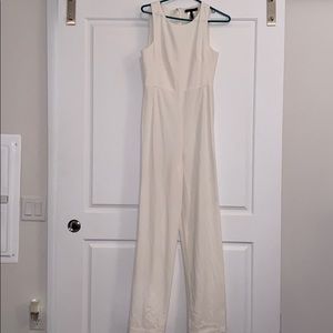 BCBG White jumpsuit
